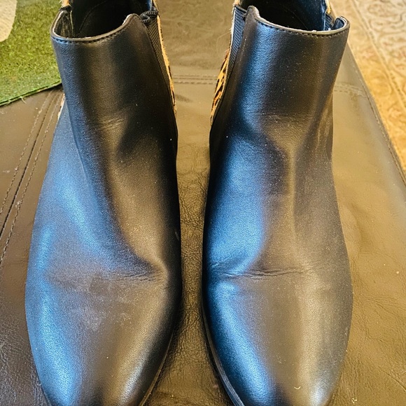 Apri Black and Leopard Booties (9) Like New! - Picture 3 of 7